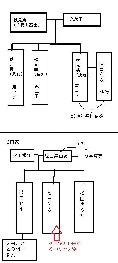 千代の富士一家の家系図